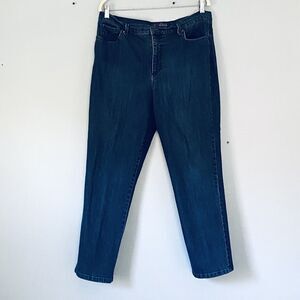 Gloria Vanderbilt Jeans Womens Size 16 Short Amanda Dark Wash Ankle Classic